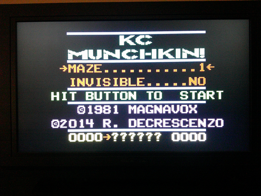 KC Munchkin – Atari 7800 and 7800+ Reproduction Game Cartridge NTSC
