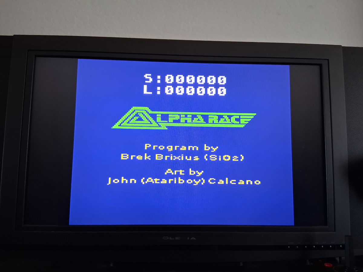 Alpha Race - Atari 7800 & Atari 7800+ Game Cartridge NTSC