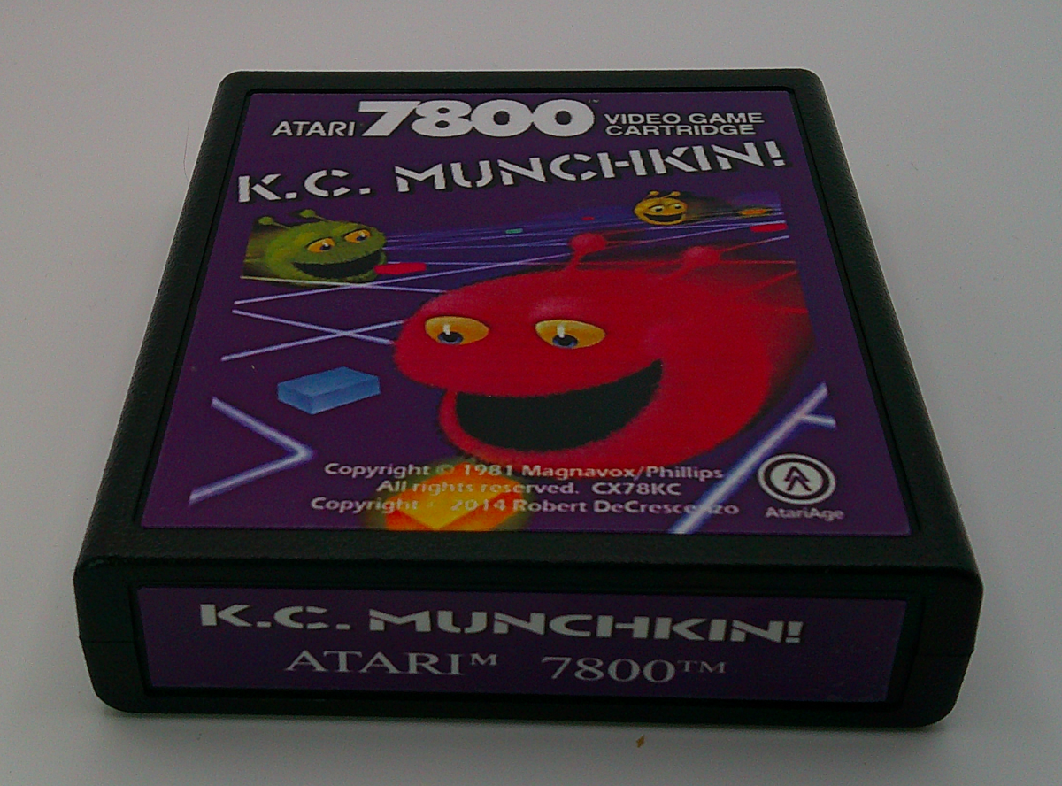 KC Munchkin – Atari 7800 and 7800+ Reproduction Game Cartridge NTSC