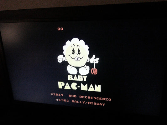 Baby Pac-Man – Atari 7800 and 7800+ Reproduction Game Cartridge NTSC