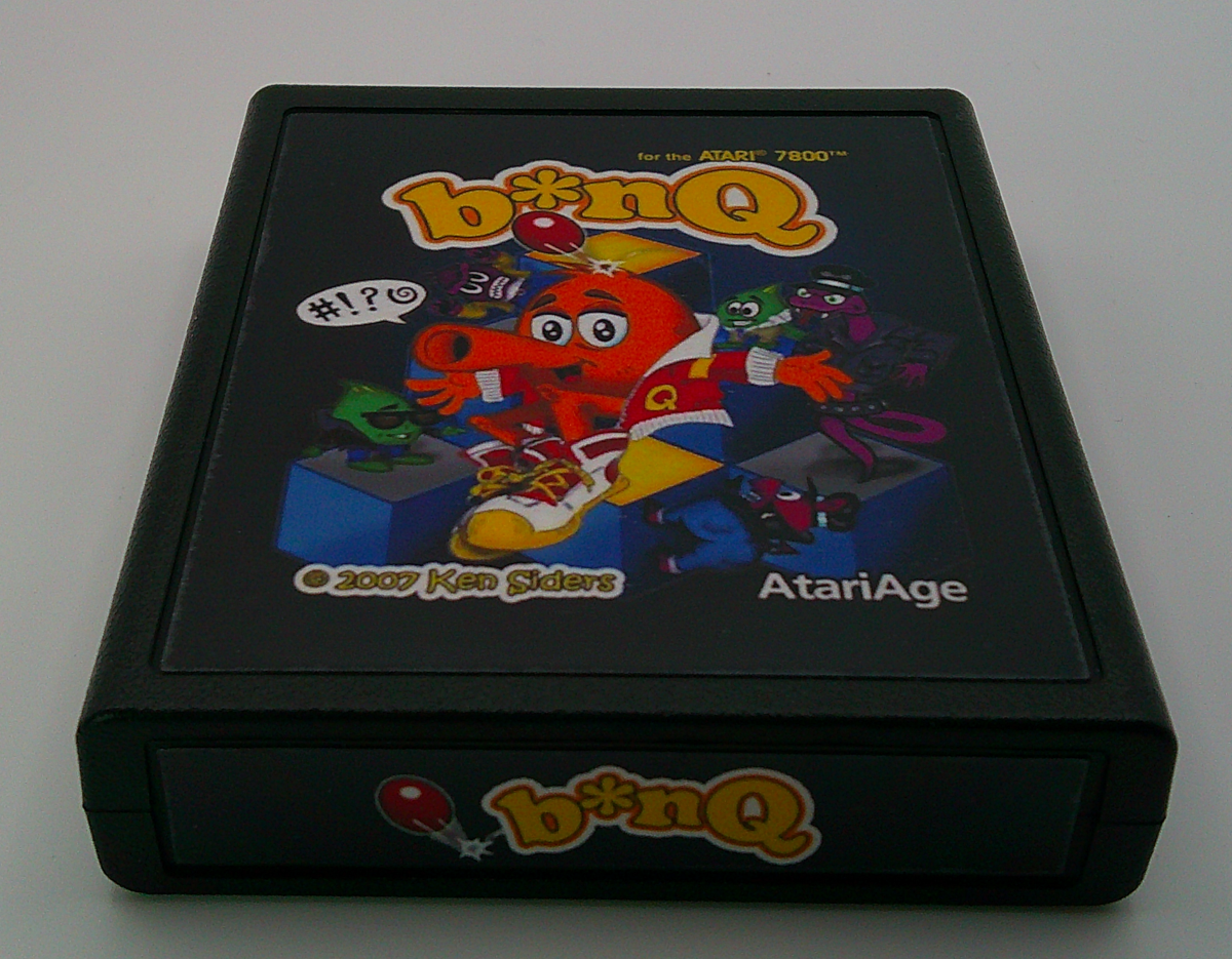 b*nQ – Atari 7800 and 7800+ Game Cartridge NTSC